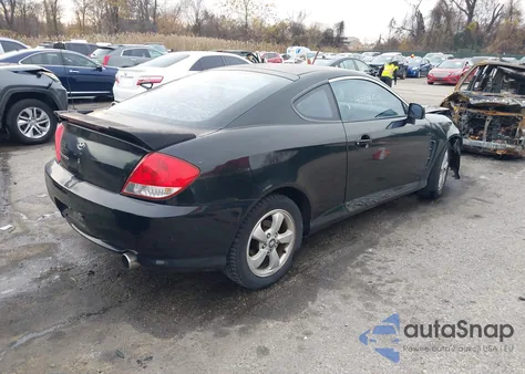 2005 Hyundai Tiburon Gs z USA, uszkodzony, nr VIN KMHHM65D35U178082
